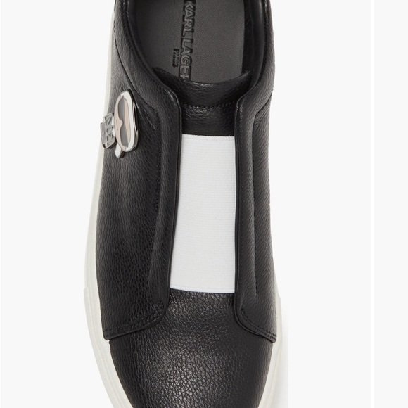Karl Lagerfeld Monochrome Slip-On Sneakers - Picture 5 of 5